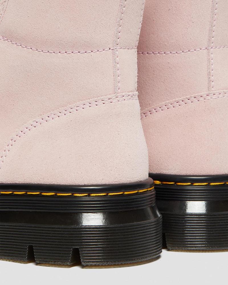 Women's Dr Martens Combs Women Suede Ankle Boots Pink | AU 55PJJ